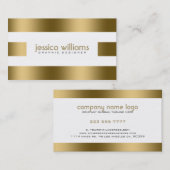 Carte De Visite Blancs or simple (Devant / Derrière)