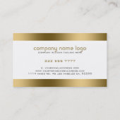 Carte De Visite Blancs or simple (Dos)