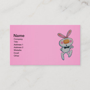 Carte De Visite Blancs Rabin Orange Nose Cravate pouces vers le ha