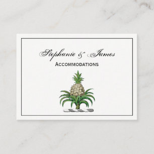Carte De Visite Blason Héraldique Préparatoire de Ananas Crête