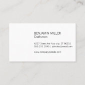 Carte De Visite Blé | Brasserie | Artisan (Dos)