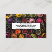 Carte De Visite Blended Smoothies and Fruits (Dos)