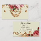 Carte De Visite Blenheim Rose, ivoire (Devant / Derrière)