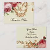 Carte De Visite Blenheim Rose, Ivory, (Devant / Derrière)