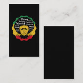 Carte De Visite Blessed Strong Afro Women (Devant / Derrière)