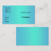 Carte De Visite Bleu (Devant / Derrière)