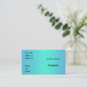 Carte De Visite Bleu (Debout devant)