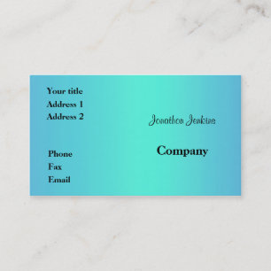 Carte De Visite Bleu
