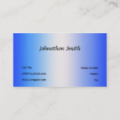 Carte De Visite Bleu (Dos)