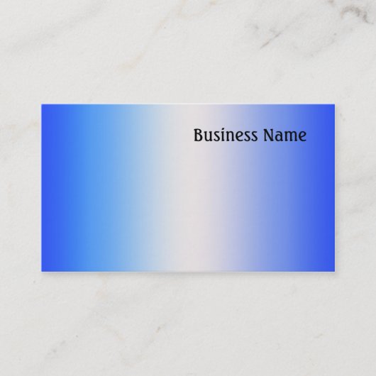 Carte De Visite Bleu (Devant)
