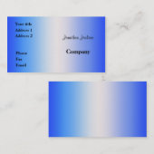 Carte De Visite Bleu (Devant / Derrière)