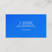 carte de visite bleu (Dos)