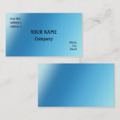 Carte De Visite Bleu (Devant / Derrière)