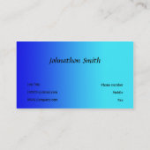 Carte De Visite Bleu (Dos)