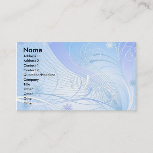 Carte De Visite bleu