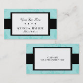 Carte De Visite Bleu (Devant / Derrière)