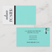 Carte De Visite Bleu (Devant / Derrière)