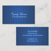 Carte de visite Bleu (Devant / Derrière)