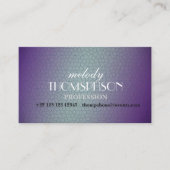 Carte de visite bleu (Devant)