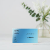 Carte De Visite Bleu (Debout devant)