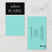 Carte De Visite Bleu (Devant / Derrière)