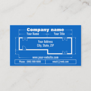 Carte De Visite bleu