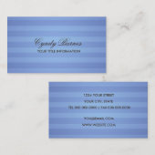 Carte de visite Bleu (Devant / Derrière)