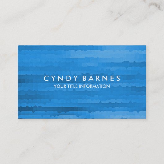 Carte de visite Bleu (Devant)