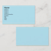 Carte de visite bleu (Devant / Derrière)
