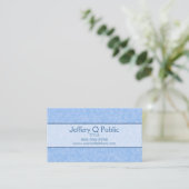 Carte De Visite Bleu (Debout devant)