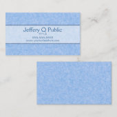 Carte De Visite Bleu (Devant / Derrière)
