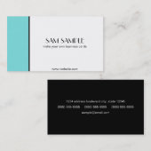Carte De Visite Bleu (Devant / Derrière)