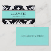 Carte De Visite Bleu (Devant / Derrière)