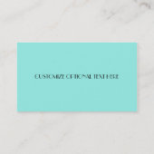 Carte De Visite Bleu (Dos)