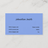 Carte De Visite Bleu (Dos)