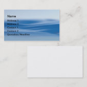 Carte de visite bleu (Devant / Derrière)