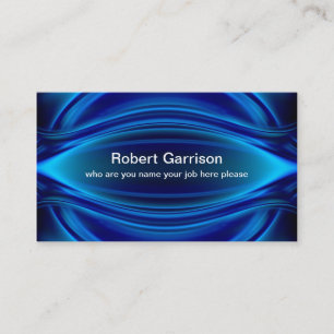 carte de visite bleu