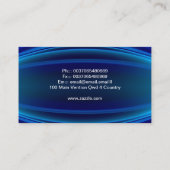 carte de visite bleu (Dos)