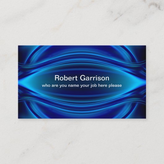 carte de visite bleu (Devant)