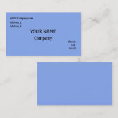 Carte De Visite Bleu (Devant / Derrière)