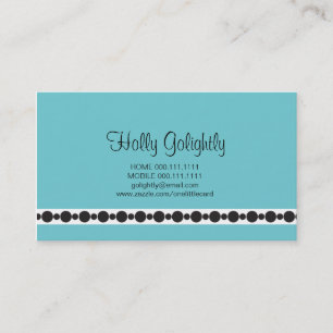 Carte de visite bleu