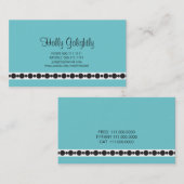 Carte de visite bleu (Devant / Derrière)