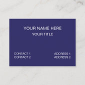 Carte De Visite Bleu Abstrait Bleu Bleu Bleu Bleu Bleu (Dos)