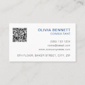 Carte De Visite Bleu abstrait coloré (Dos)