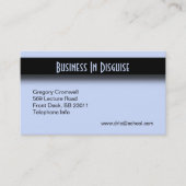 Carte de visite bleu Accent (Devant)