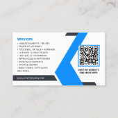 Carte De Visite Bleu, Agent de signature de prêt blanc, Consultant (Dos)