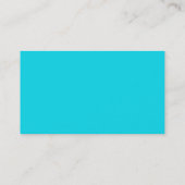 Carte de visite bleu Aqua Neon (Dos)