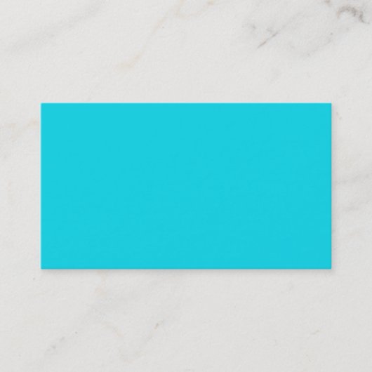 Carte de visite bleu Aqua Neon (Devant)