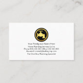 Carte De Visite Bleu Argent étonnant Vagues Pluming (Dos)