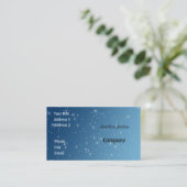 Carte De Visite Bleu avec des étincelles (Debout devant)